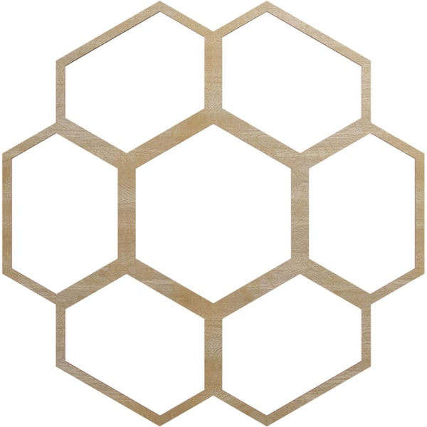Ekena Millwork Florin Wood Fretwork Pierced Ceiling Medallion, Birch, 30"OD x 10 1/2"ID x 3/8"T CMWP30X30X0375FOBI - main
